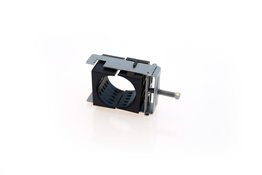 RF B Fixation simple pour plat ou rond de 3 à 12mm